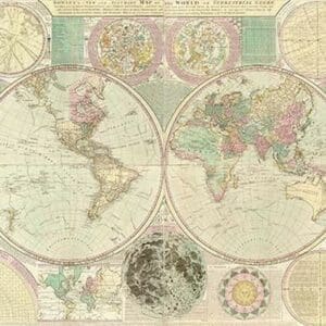 World Map by Carington Bowles - Art Print