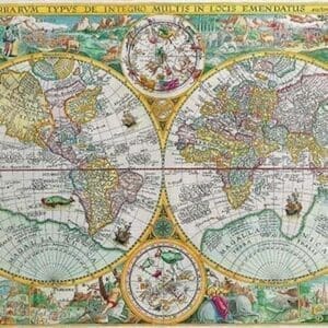 World Map by Petrus Plancius - Art Print