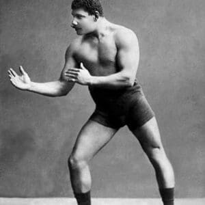 Wrestling Ready Stance - Art Print