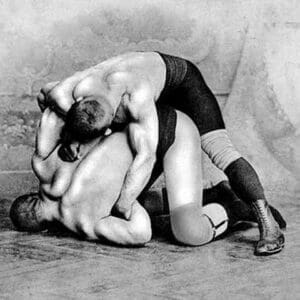 Wrist Roll: Russian Wrestlers - Art Print