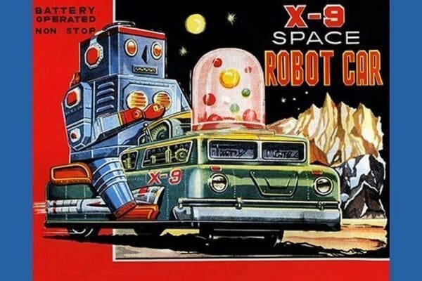 X-9 Space Robot Car - Art Print