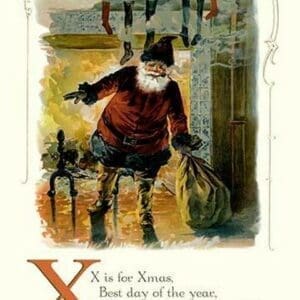 X is for Xmas - Art Print