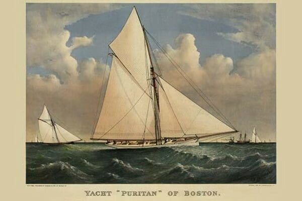 Yacht 'Puritan' of Boston - Art Print