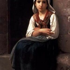 Yvonette by William Bouguereau - Art Print