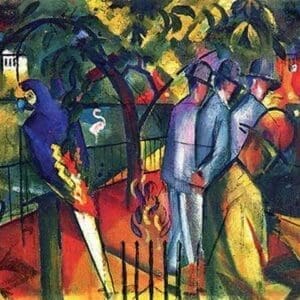 Zoological gardens by August Macke - Art Print