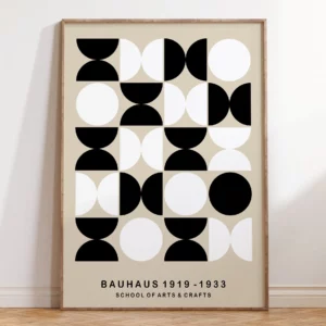 Modernist Bauhaus Geometric Canvas Poster Living Room Wall Art Retro Prints Mid Century Home Decorative Wall Art Painting 32