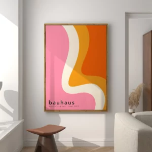 Modernist Bauhaus Geometric Canvas Poster Living Room Wall Art Retro Prints Mid Century Home Decorative Wall Art Painting 33